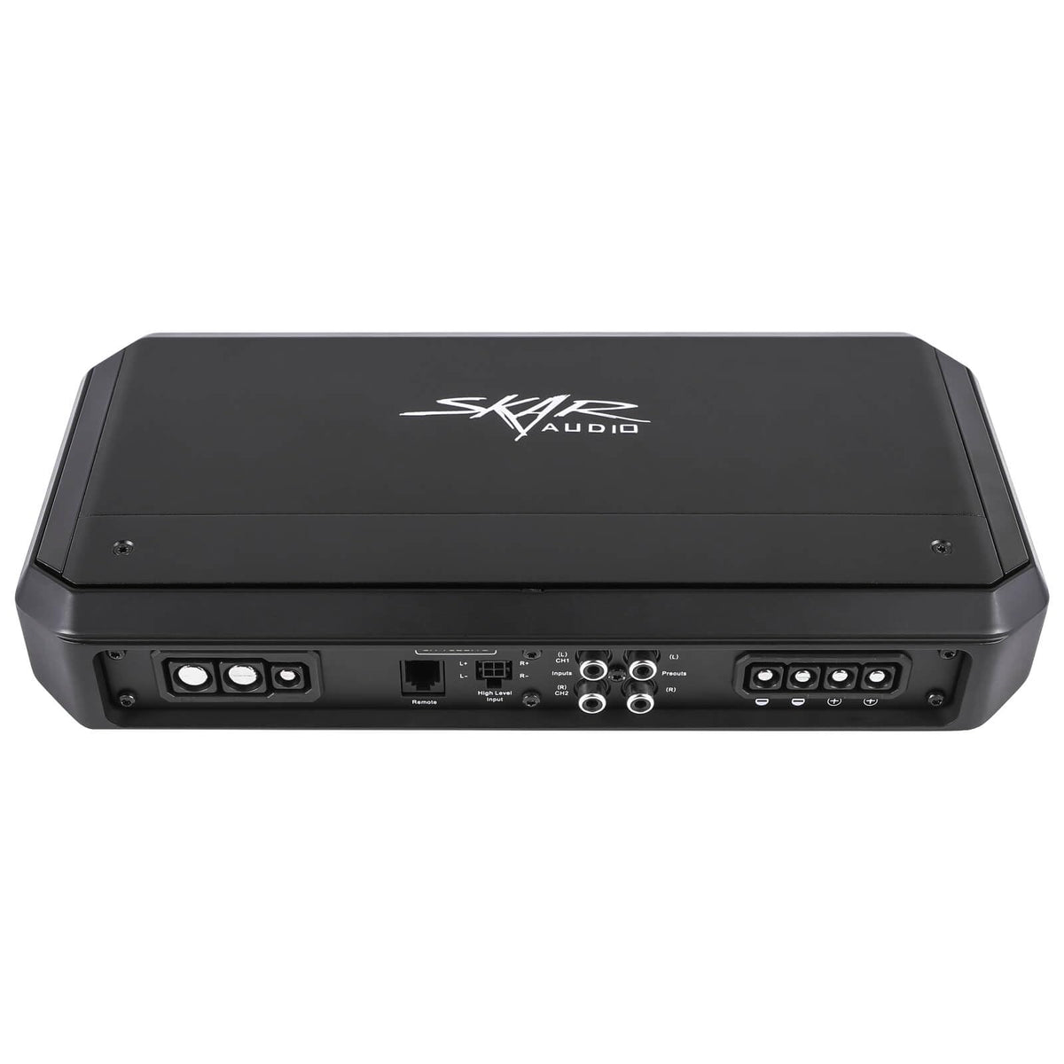 Skar Audio SA-1500.1D front view shows compact Class D power for efficient car audio