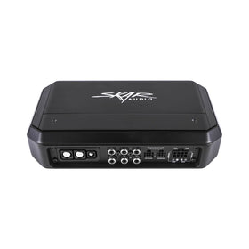 Skar Audio SA-50.4D front panel view for compact dash integration.