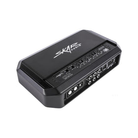 Skar Audio SA-50.4D gain and crossover controls for precise tuning.