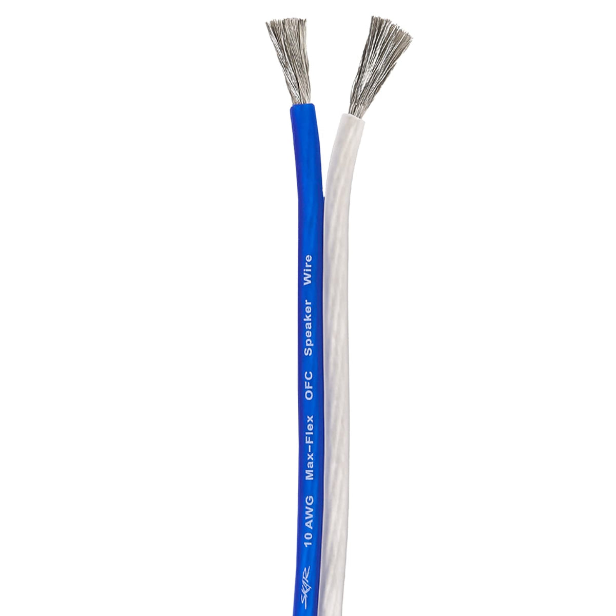 Skar Audio scale comparison in hand showing 10 AWG thickness advantage