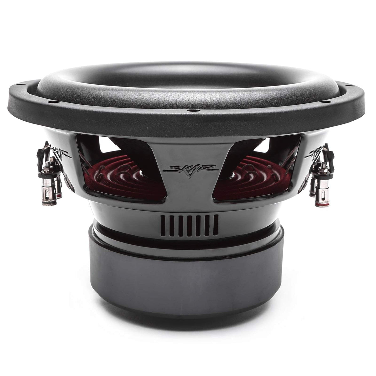 Skar Audio SDR-10 D2 surround detail, high-roll foam for controlled low-end response.