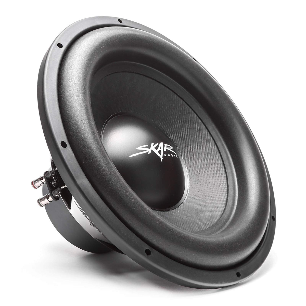 Skar Audio SDR-15 D4 front view showing the 15-inch bass woofer.