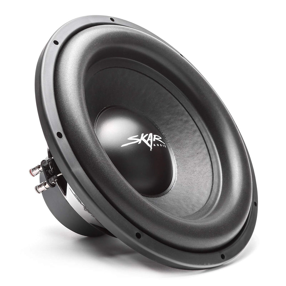 Skar Audio SDR-15 D4 front view showing the 15-inch bass woofer.