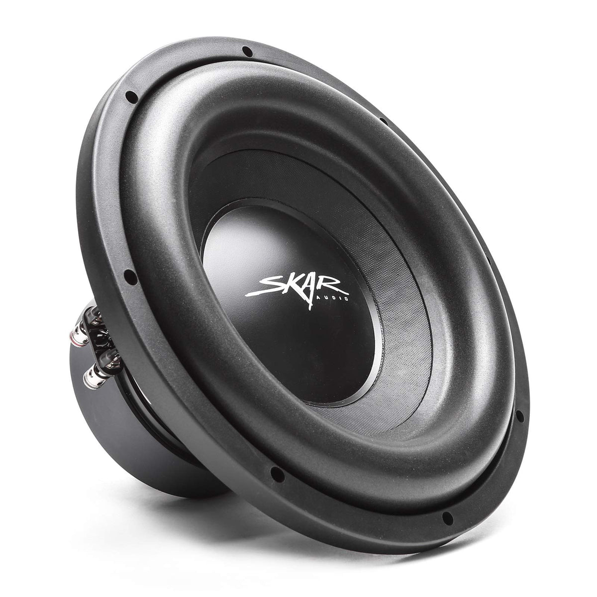 Skar Audio SDR-1X12D2 black carpet finish adds premium look