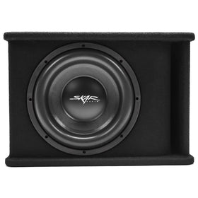 Skar Audio SDR-1X12D2 enclosure side view fits tight spaces for car installs