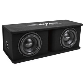 Skar Audio SDR-2X10D4 dual 10-inch enclosure side view for deep bass