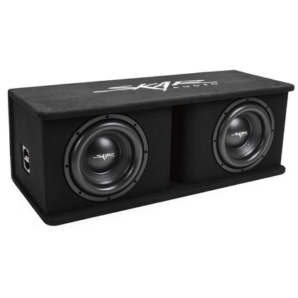 Skar Audio SDR-2X10D4 dual 10-inch enclosure side view for deep bass