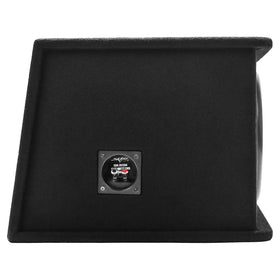 Skar Audio SDR-2X12D4 kerf port design enables deep, accurate bass response.