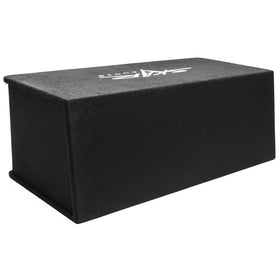 Skar Audio SDR-2X12D4 internal pre-wiring shows easy installation and 1-ohm final impedance.