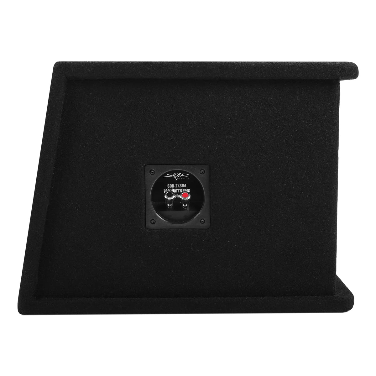 5/8-inch MDF enclosure provides solid structure and road-ready durability.