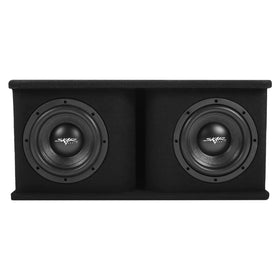 Inside view shows pre-loaded woofers for a quick, plug-and-play installation.