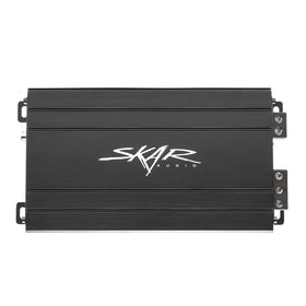 Skar Audio SK-M9005D front view shows a compact chassis for tight spaces.