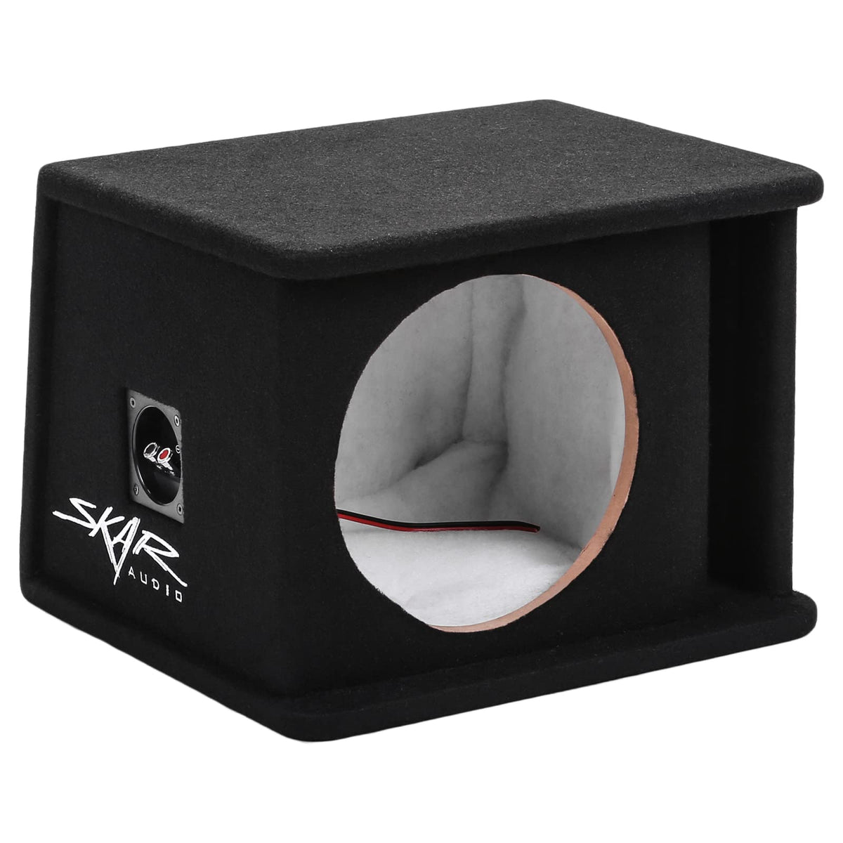 Skar Audio SK1X10V universal fit ported enclosure for deep bass in cars