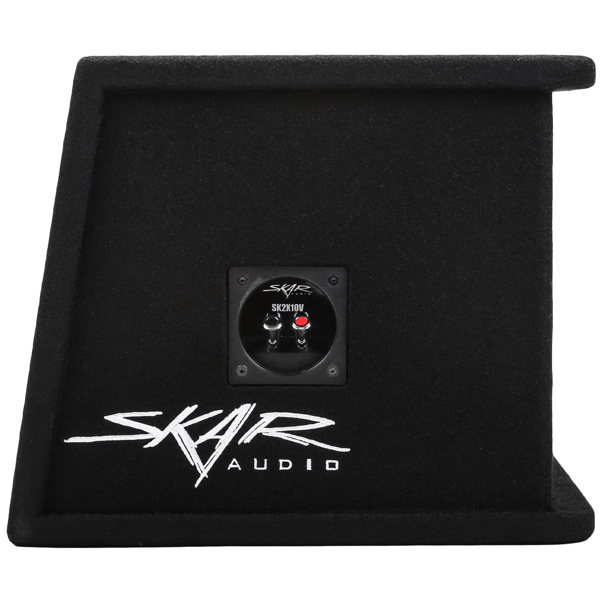 Skar Audio SK2X10V kerf port design delivers deep, accurate bass.