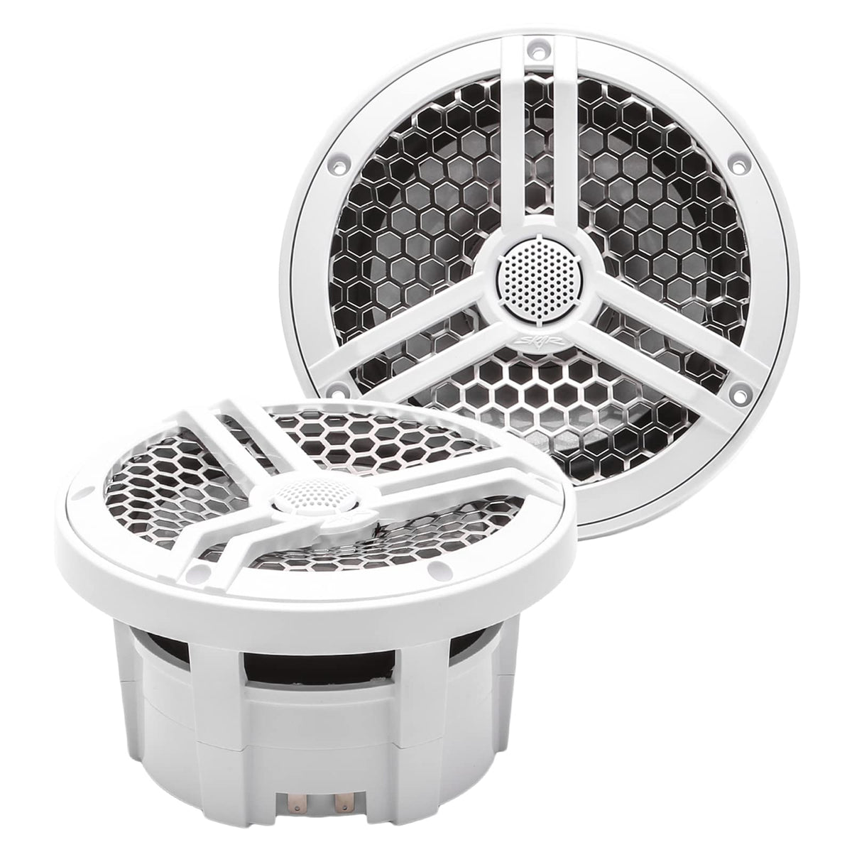 Skar Audio SK65M 6.5-inch front view with marine-grade design for deck listening