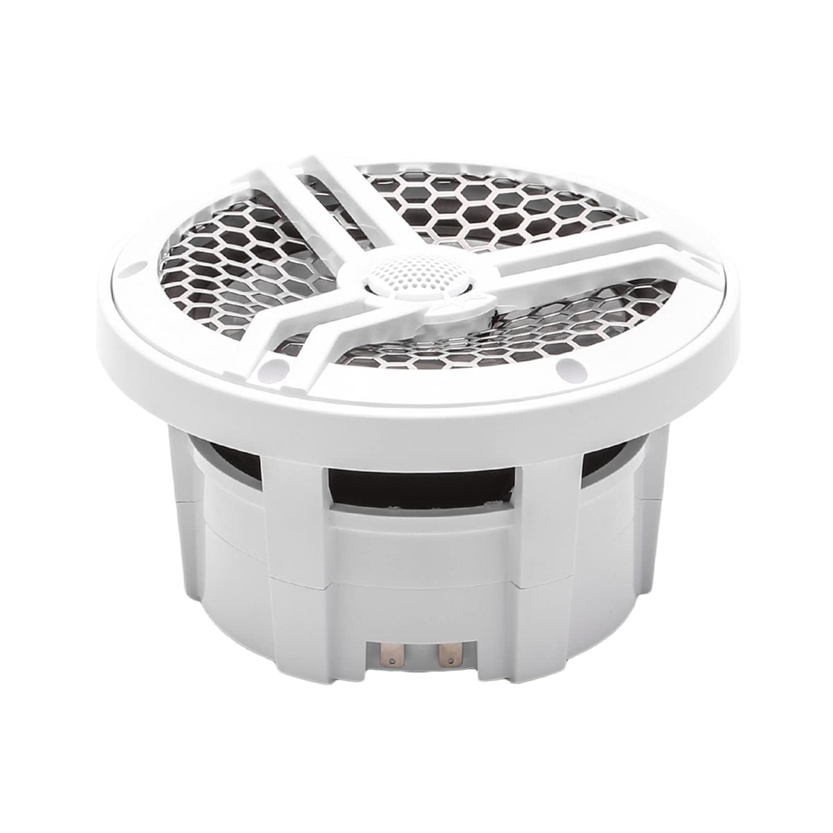 Skar Audio SK65M mid-woofer cone close-up showing durable marine cone