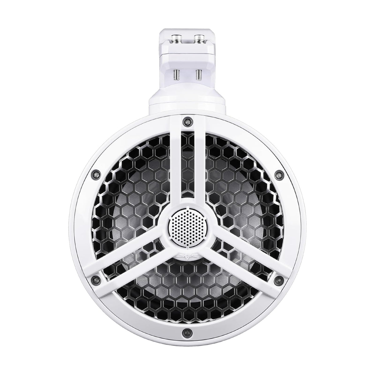 Skar Audio SK65M-TWR 6.5-inch tower speaker top view highlights top-mounted tweeter for balanced highs