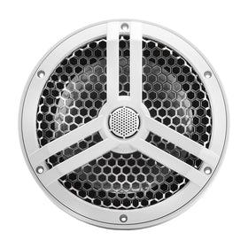 Skar Audio SK8M 1-inch silk-dome tweeter mounted above the mid-range for balanced highs.