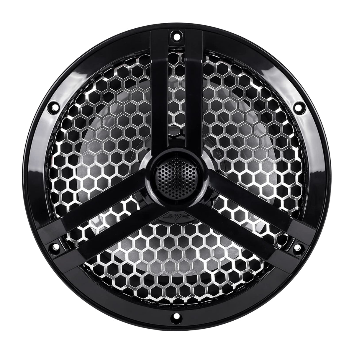 Close-up of SK8MB cone detail showing durable microfiber mid-woofer material.