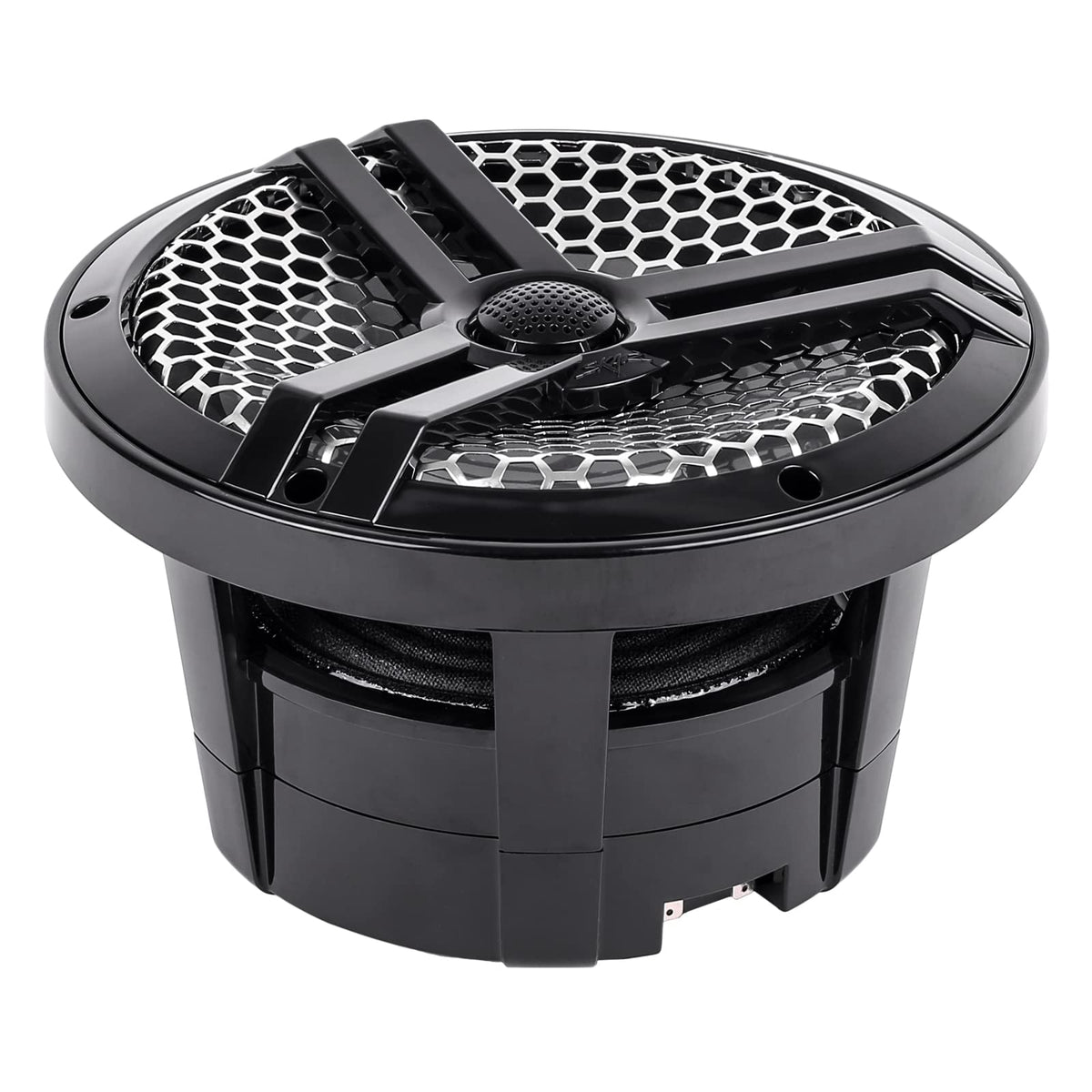 SK8MB top-mounted 1-inch marine silk dome tweeter for balanced highs.