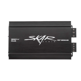 Skar Audio SKAR4ANL-OFC wiring kit prepared for clean power connections.