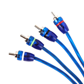 Skar Audio SKAR4CH-RCA17 17-foot length enables versatile routing behind panels.