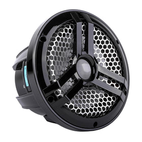 Skar Audio SKM8WBD4 8-inch marine subwoofer in black for compact boat audio clarity