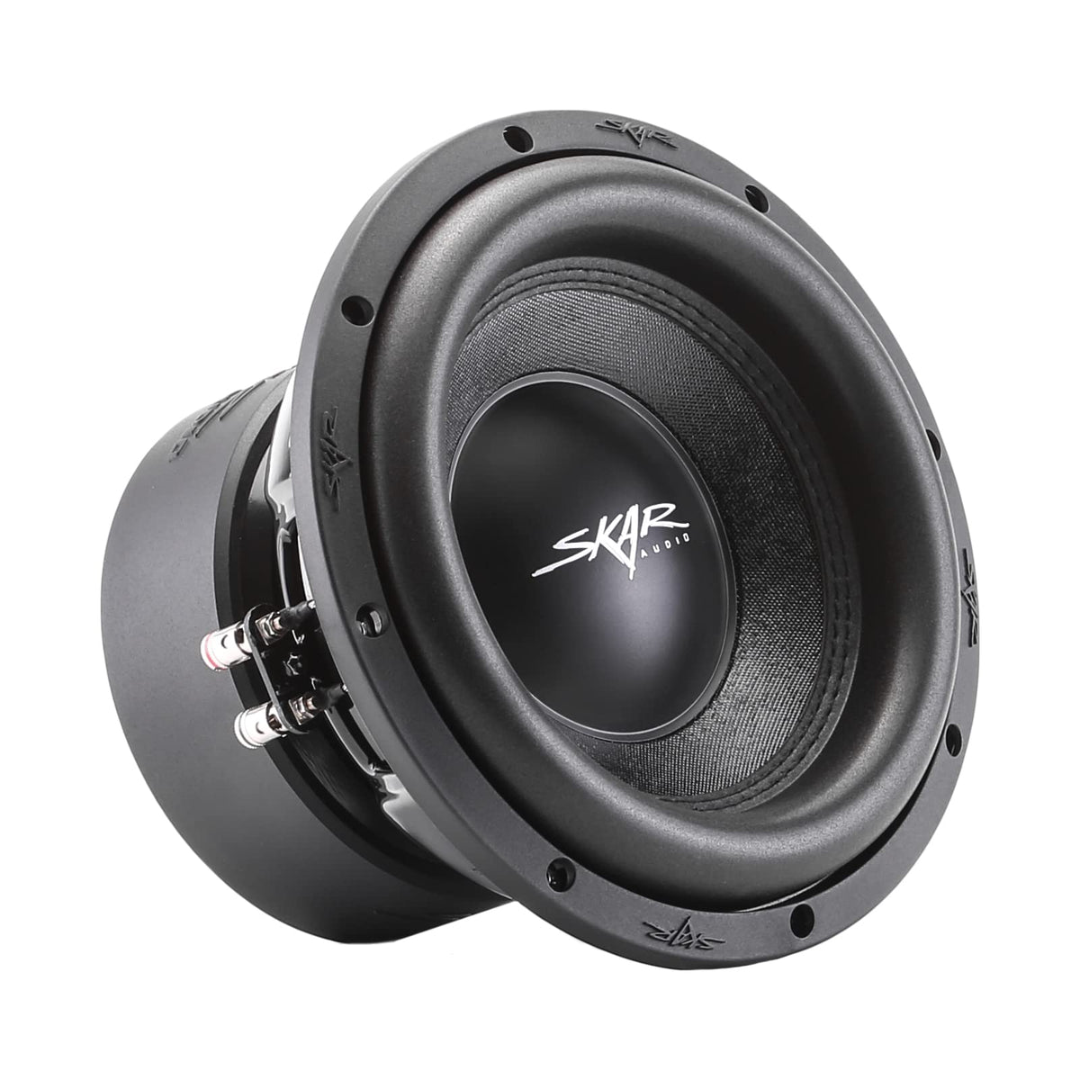 Skar Audio SVR-10 front view highlighting compact deep-bass design