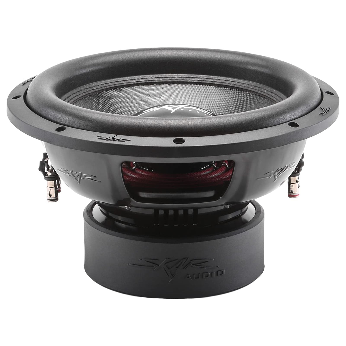 Skar Audio SVR-12 D2 ferrite magnet and cooling system for consistent output.
