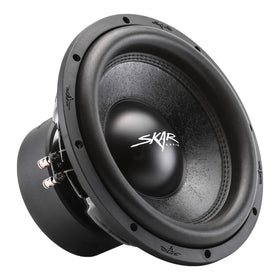 Skar Audio SVR-12 D4 subwoofer front view for deep bass potential