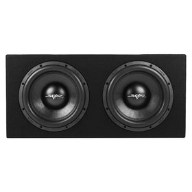 Skar Audio SVR-2X12D4 side view highlights compact trunk-friendly footprint