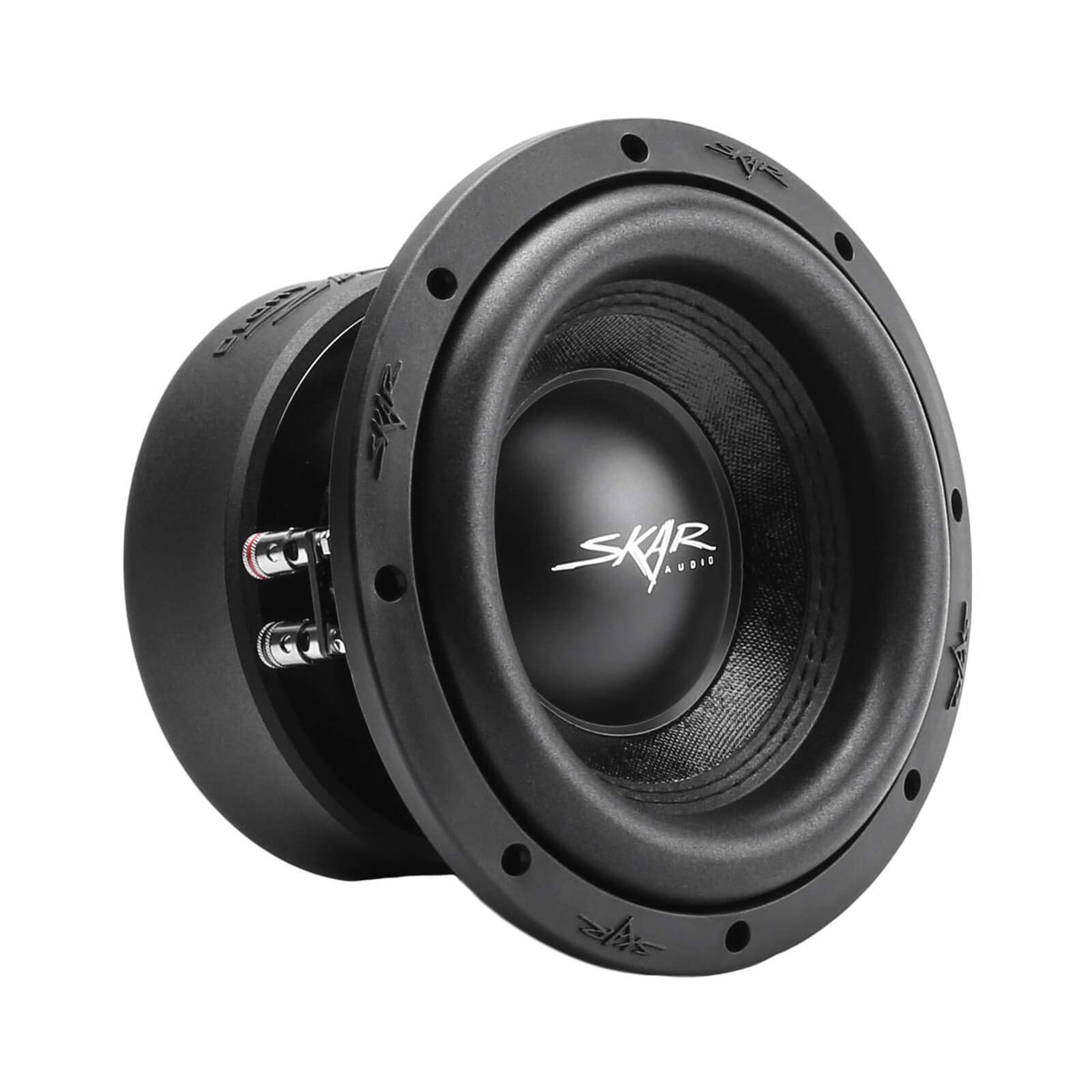 Skar Audio SVR-2X8D4 black carpeting finish for a sleek look