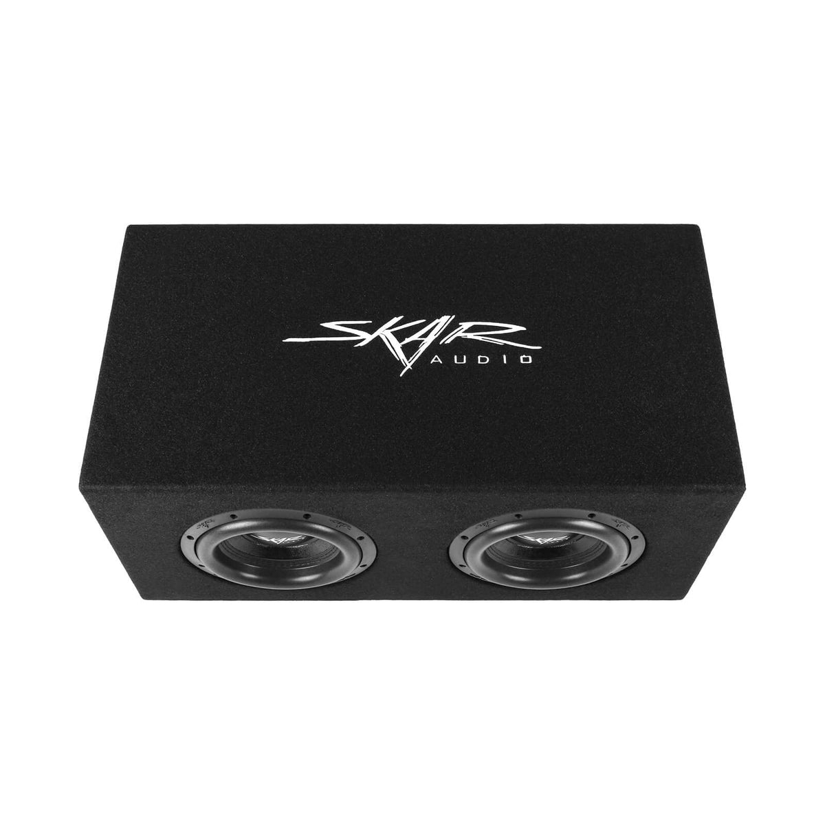 Skar Audio SVR-2X8D4 ported enclosure emphasizes vented design for bass efficiency