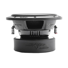 Skar Audio SVR-8 D2 voice coil demonstrates 2-ohm dual coil for flexible wiring.