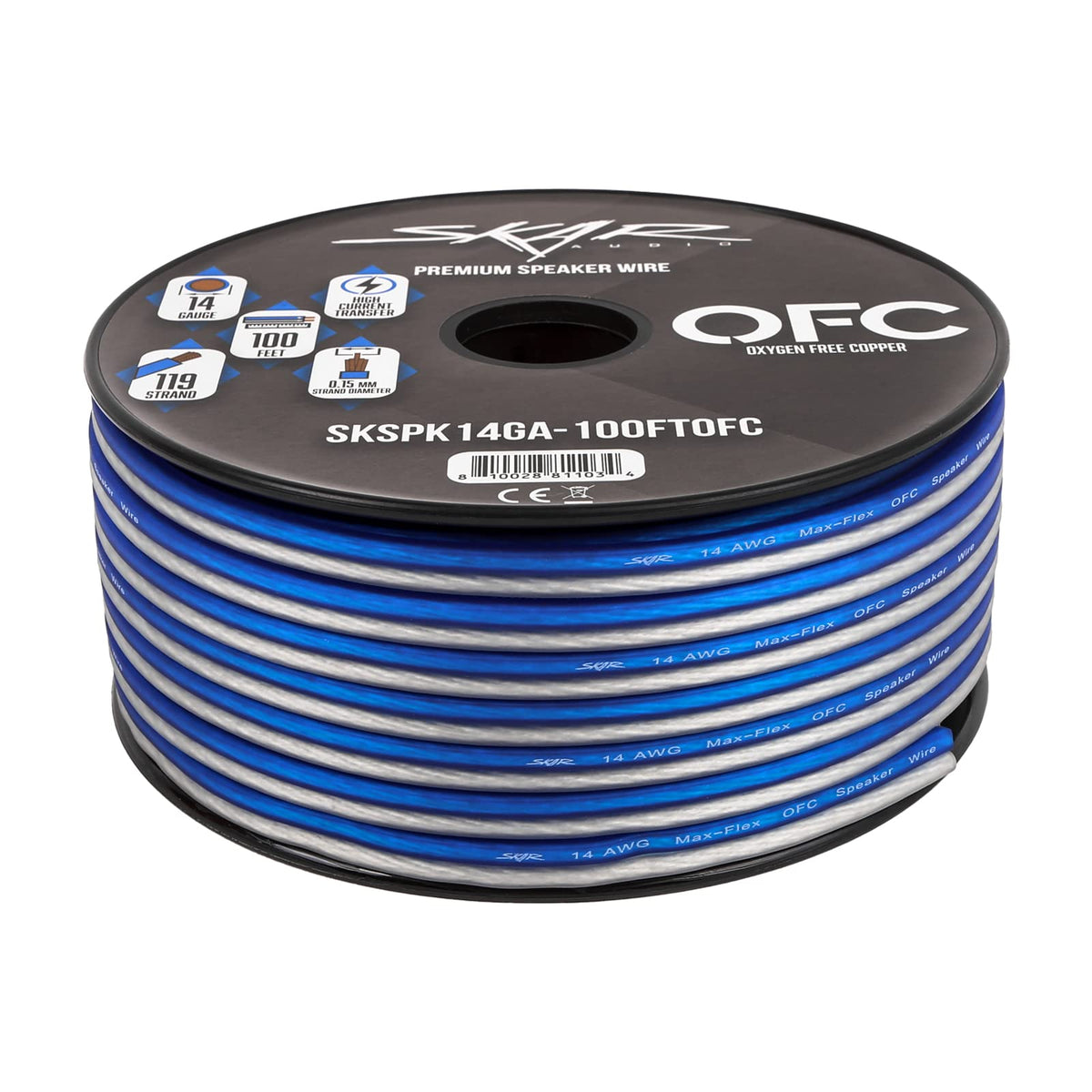 Skar Audio tinned coating detail resisting corrosion and extending cable life