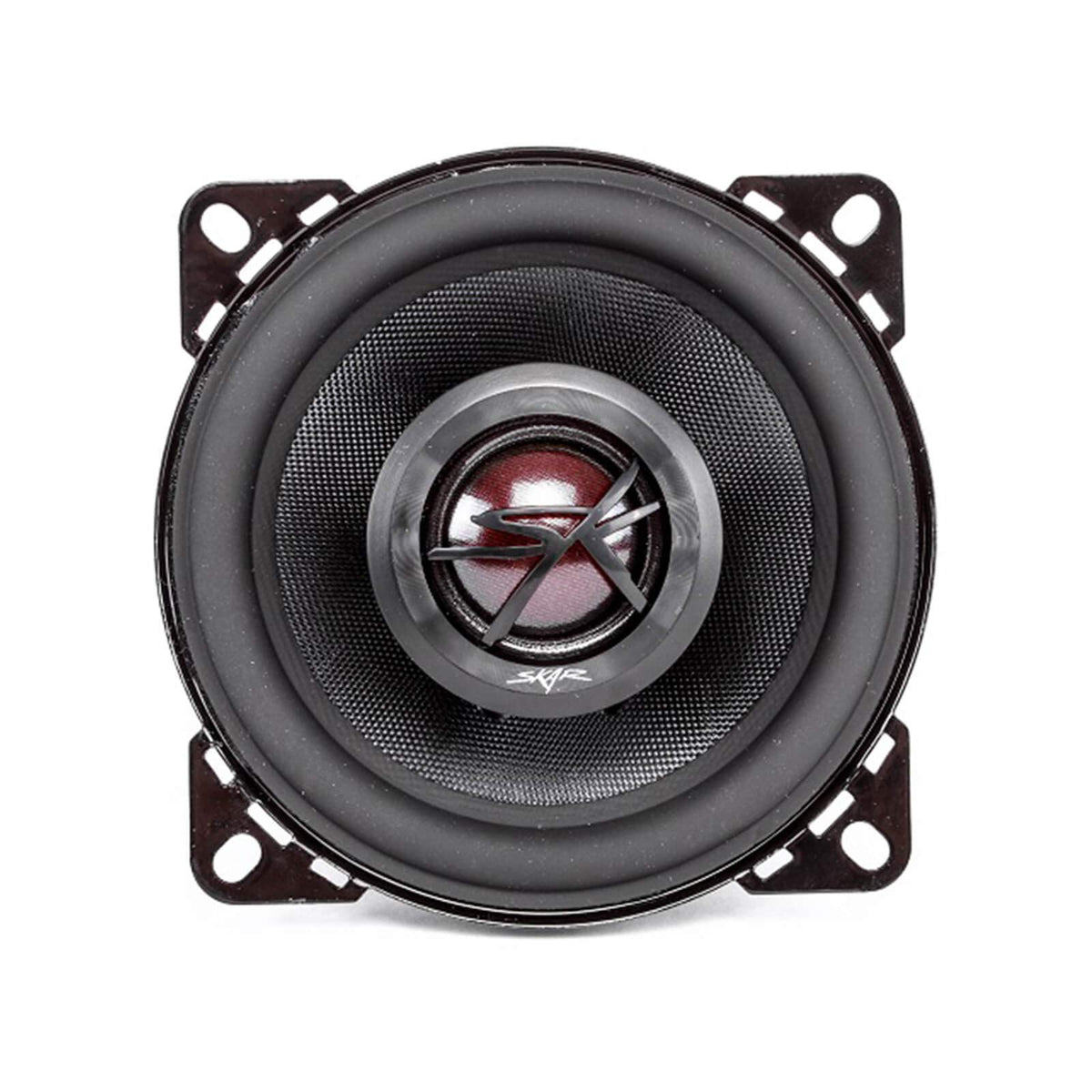 Skar Audio TX4 fiberglass cone closeup highlighting controlled midrange