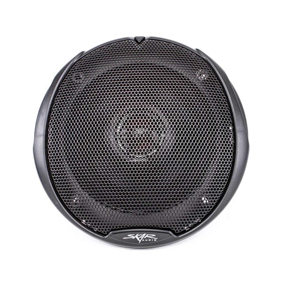 Skar Audio TX4 next to ruler showing compact 4-inch size for space-limited cars