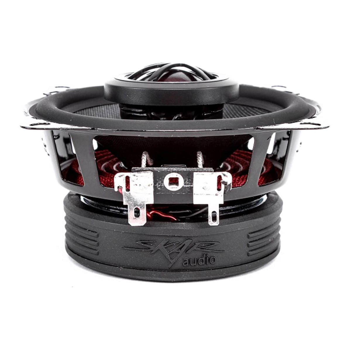 Skar Audio TX4 side profile showing compact depth for easy installs