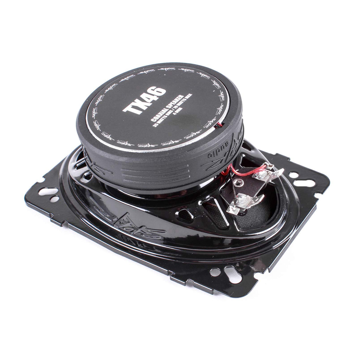 Skar Audio TX46 installed in car door demonstrating better audio upgrade