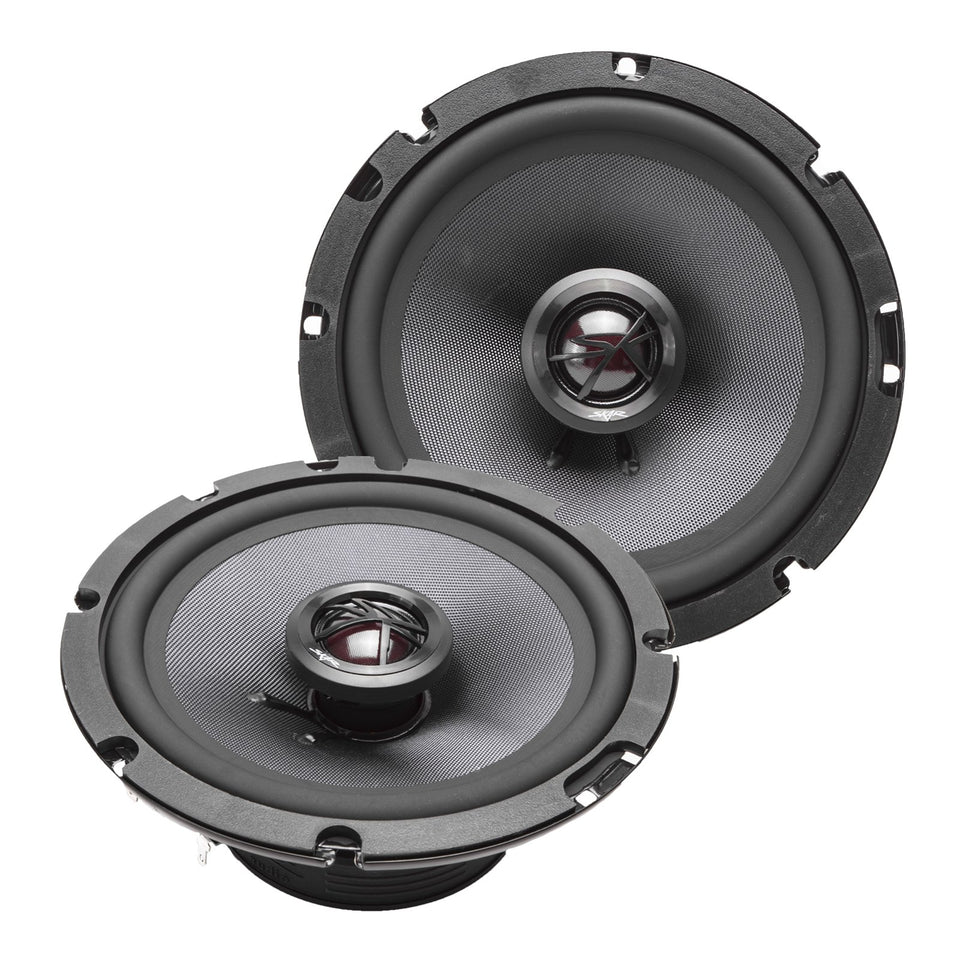 Skar Audio TX65 6.5-inch coaxial speaker front view for clearer car sound.