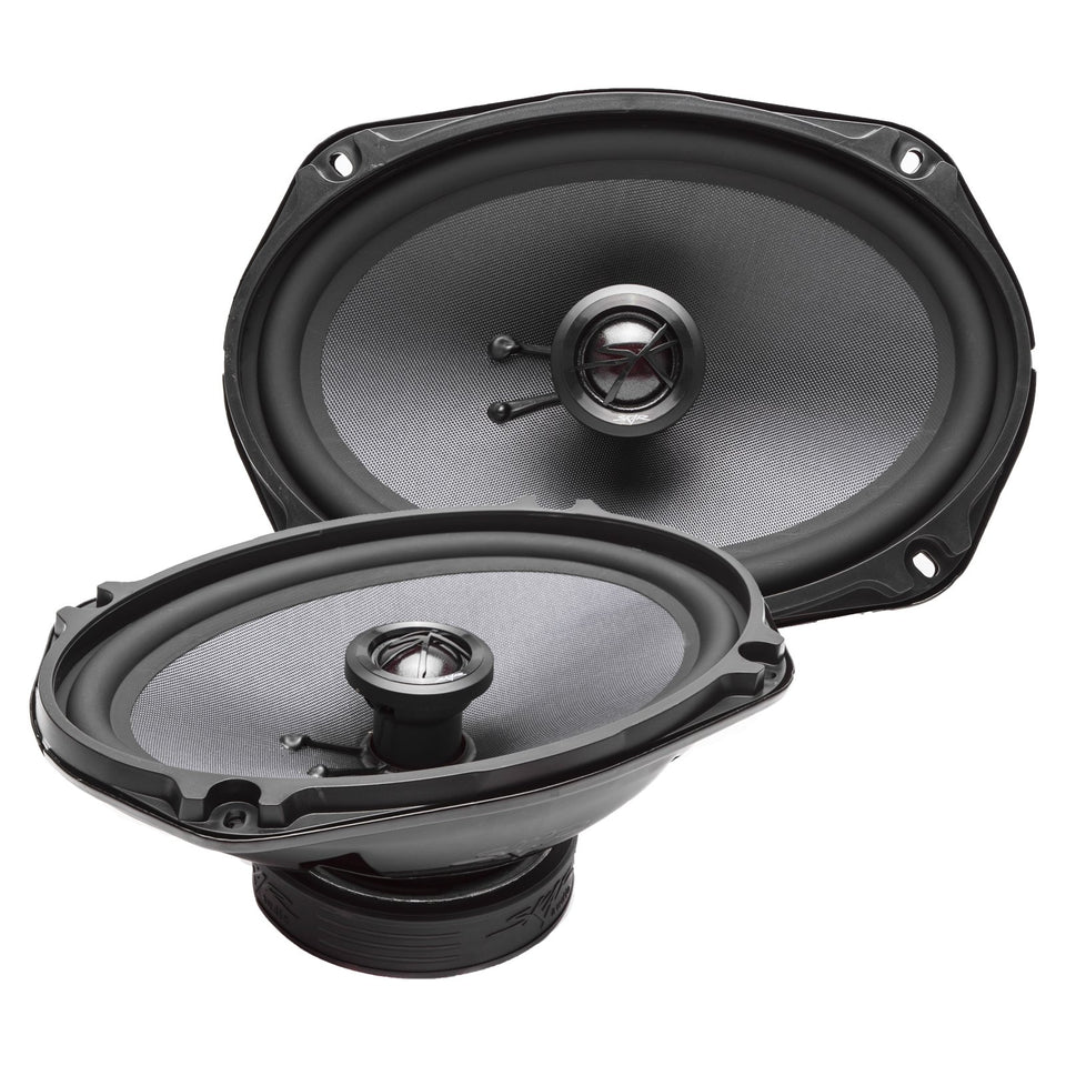 Skar Audio TX69 6x9 coaxial speakers show clear highs and strong midrange in car audio