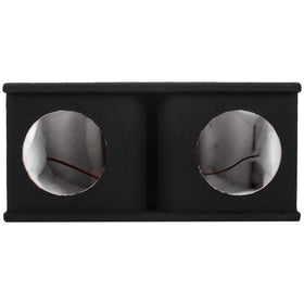 Skar Audio universal-fit dual-8 ported enclosure ready for deep vehicle bass