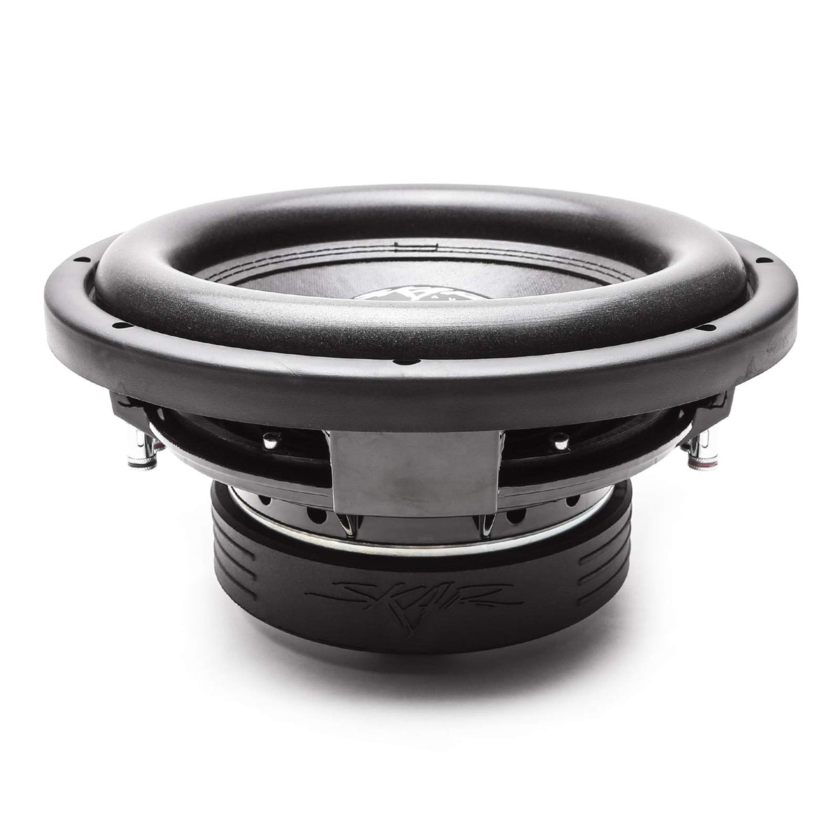 Skar Audio VD-10 D2 rear connection with dual 2-ohm voice coils.