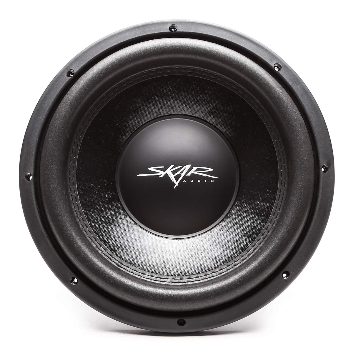 Skar Audio VD-12 D4 cone detail showcasing durable pressed paper construction for longevity