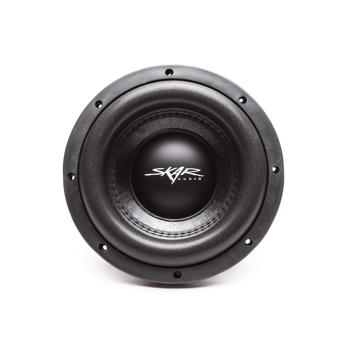 Skar Audio VD-8 D4 side profile highlighting slim housing for easy installation in tight trunks.