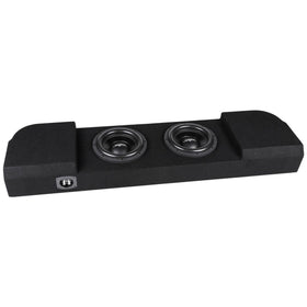 Skar Audio VD Series dual 10-inch enclosure front view delivering deep, controlled bass