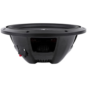 Skar Audio VS-12 D2 rubber surround close-up demonstrates durability and high-roll design.