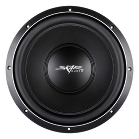 Skar Audio VS-12 D2 side profile highlights compact mounting depth for in-dash installs.