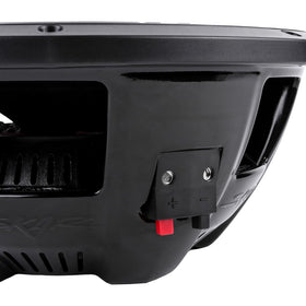 Skar Audio VS-12 D4 mounting holes pattern shown for compatible enclosure builds.