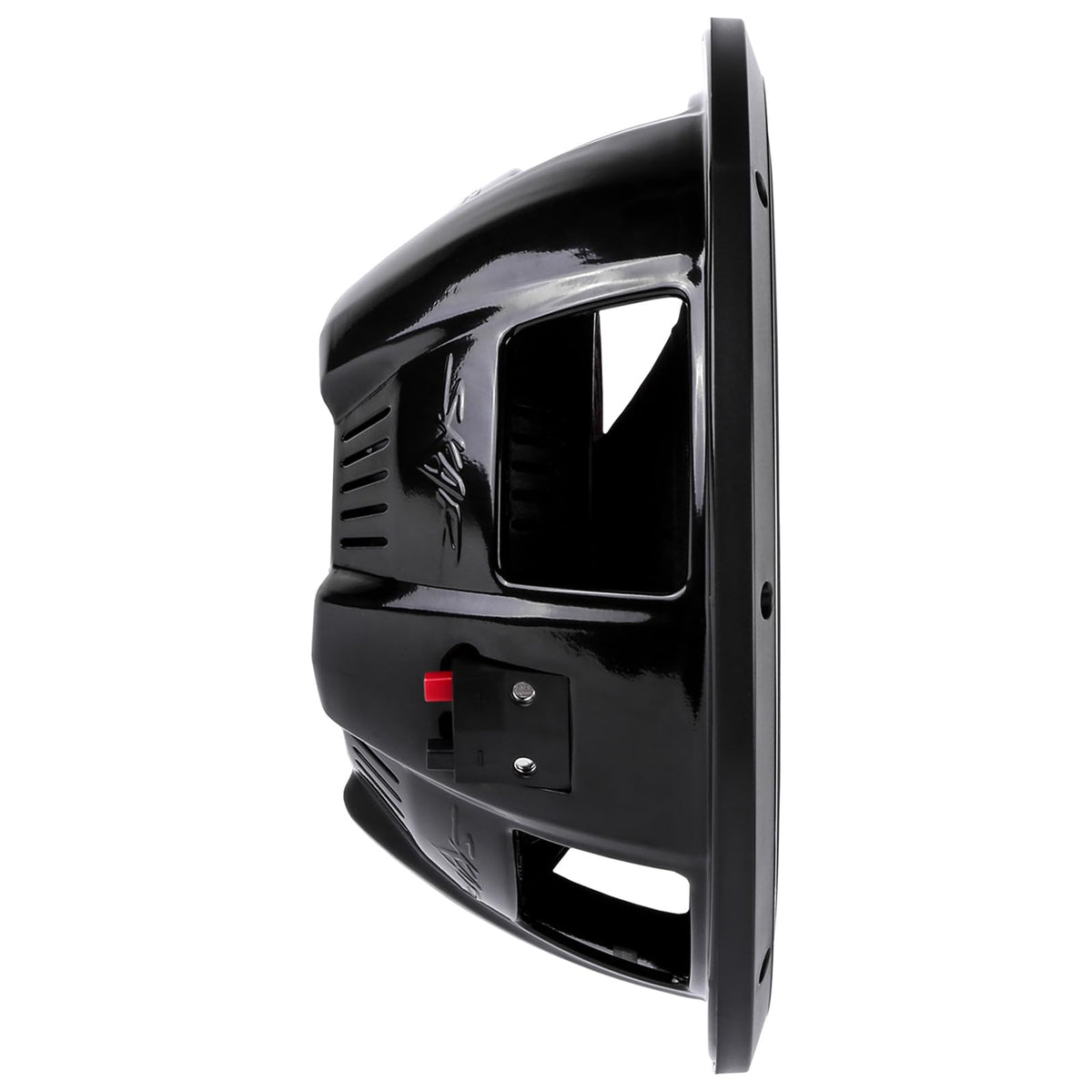 Skar Audio VS-12 D4 shallow mount depth shown for flexible installation options.
